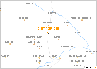 map of Dmitrovichi