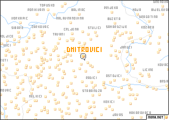 map of Dmitrovići