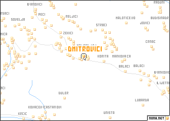 map of Dmitrovići