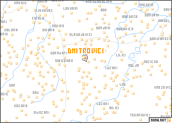 map of Dmitrovići