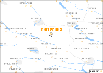 map of Dmitrovka