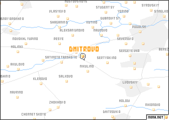 map of Dmitrovo