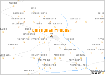 map of Dmitrovskiy Pogost