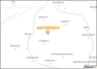 map of Dmitrovskiy