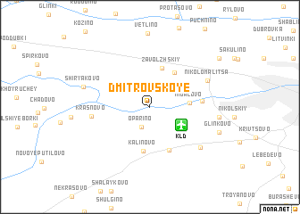 map of Dmitrovskoye