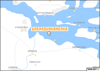 map of Dneprovokamenka