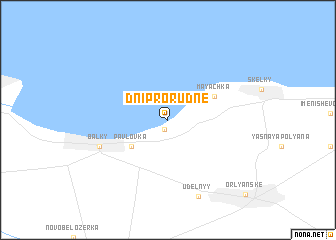 map of Dniprorudne