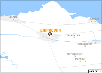 map of Dniprovka