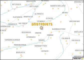 map of Dnistrovets\