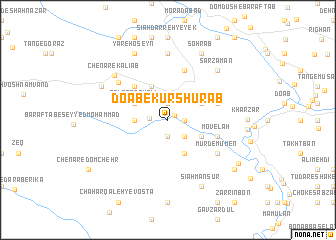 map of Do Āb-e Kūr Shūrāb