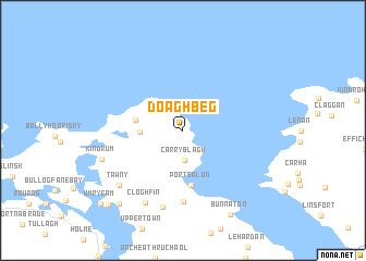 map of Doagh Beg