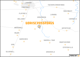 map of Doaks Crossroads