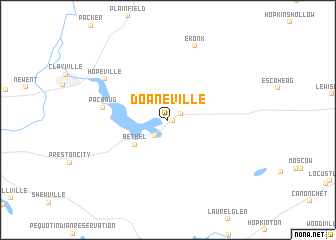 map of Doaneville