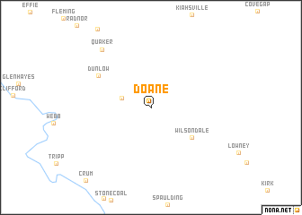 map of Doane