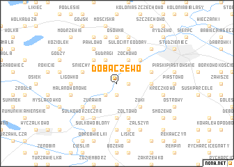 map of Dobaczewo