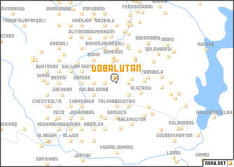 map of Do Balūţān