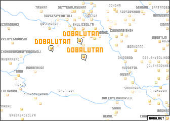 map of Do Balūţān