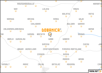 map of Doba Mică