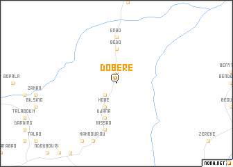 map of Dobéré