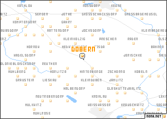 map of Döbern