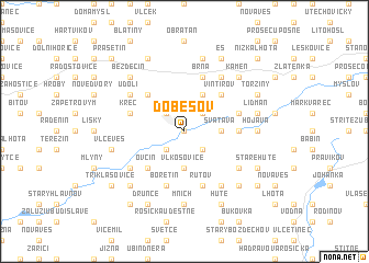 map of Dobešov