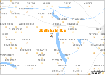 map of Dobieszewice