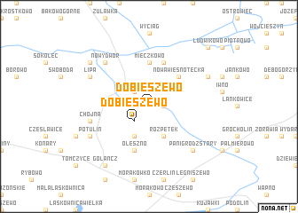 map of Dobieszewo