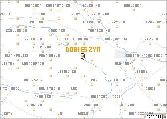 map of Dobieszyn