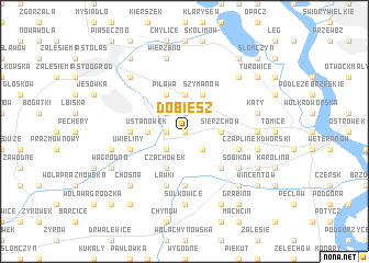 map of Dobiesz