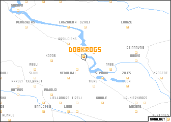 map of Dobkrogs