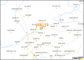 map of Doblita