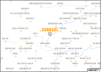 map of Dobódél