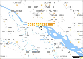 map of Doborgazsziget