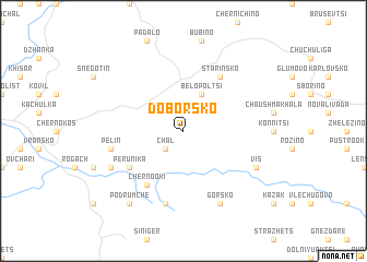 map of Doborsko