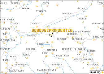 map of Dobovec pri Rogatcu