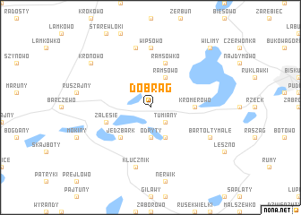 map of Dobrąg
