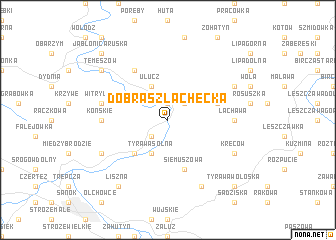 map of Dobra Szlachecka