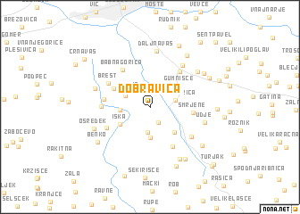 map of Dobravica