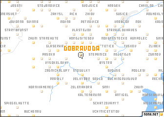 map of Dobrá Voda