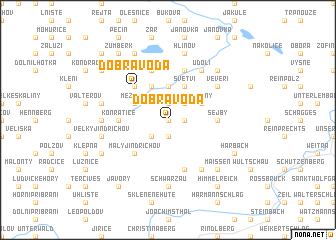 map of Dobrá Voda