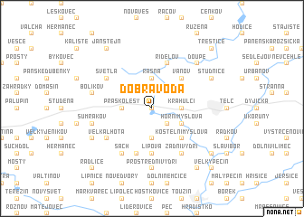 map of Dobrá Voda