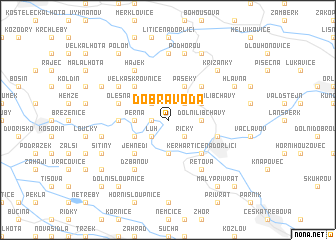 map of Dobrá Voda