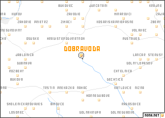 map of Dobrá Voda