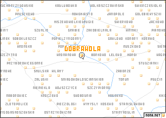 map of Dobra Wola