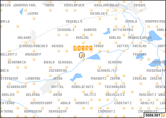 map of Döbra