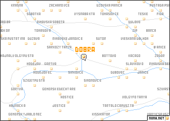 map of Dobrá