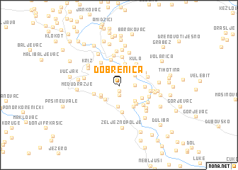 map of Dobrenica