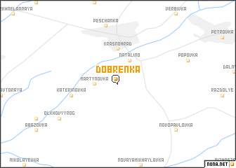 map of Dobrenʼka