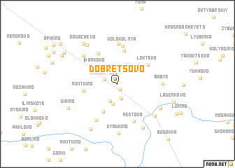 map of Dobretsovo