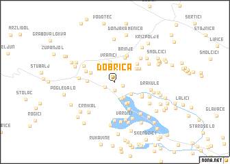 map of Dobrica